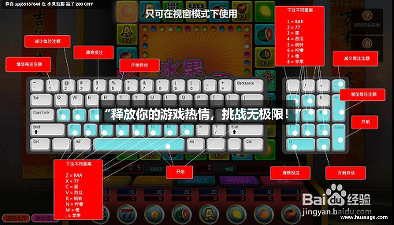 “释放你的游戏热情，挑战无极限！”